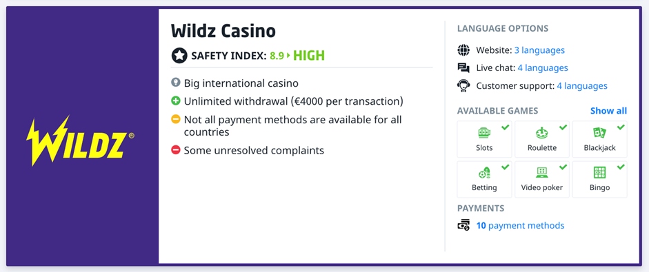 Wildz Casino